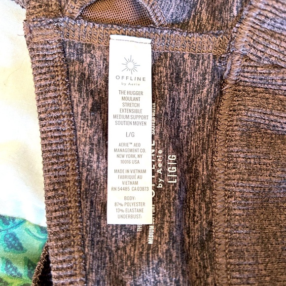 Aerie Sports Bra - Women’s Size Large - Offline by Aerie “The Hugger” Dusty Rose - Picture 4 of 4